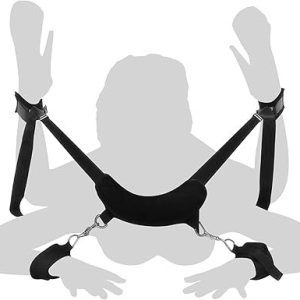 Double Couple BDSMS Bed Restraints Kit Sex Toys Wrist Leg Restraint Straps Hand & Ankle Cuffs Adults Bed Sex Bondage Restraints Set Sex Play for Couples