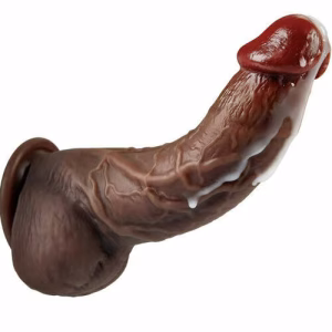 Christopher 7.87 Inch Realistic Curved Black Thick Dildo G-spot Stimulation with Suction Cup