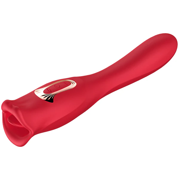 2IN1 Bite Me French Kisser Rose Wand - Image 2