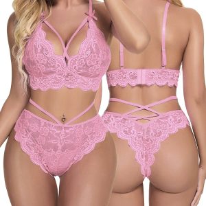 SEXY GARTER SET-S(PINK)