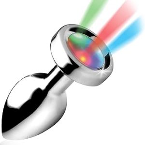 Crystal light butt plug